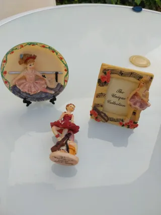 3 Figuras Bailarinas Resina