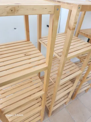 Scaffalature in legno IKEA a 4 livelli (3 unità)