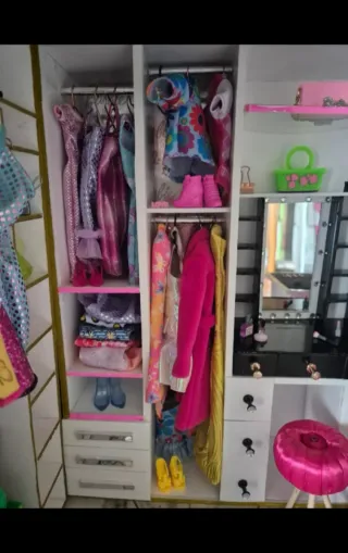 Diorama Vestidor Muñeca Escala 1:6