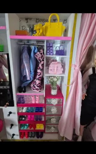 Diorama Vestidor Muñeca Escala 1:6