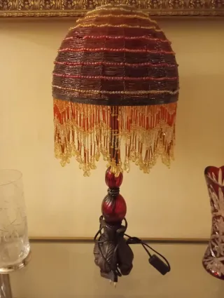 Lámpara Decorativa Cristal y Plástico