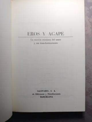 Eros y Ágape