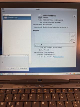 Vintage HP OmniBook 500 Laptop (anno 2000) PIII 63