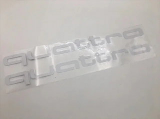 Pegatinas AUDI QUATTRO blancas Ref: 1872.2