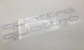 Pegatinas AUDI QUATTRO blancas Ref: 1872.2