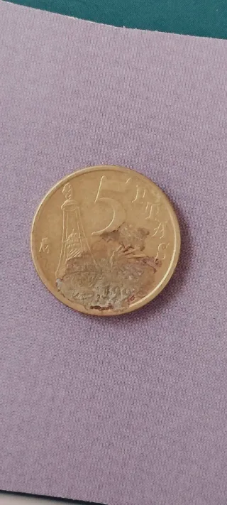 Lote 7 monedas 5 Pesetas Españolas (Duro)