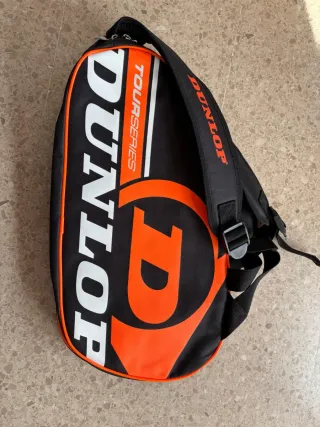 Paletero Dunlop Tour Series Padel Negro Naranja