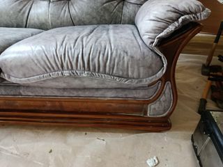 2 Divani in Pelle LILLA E GRIGIO