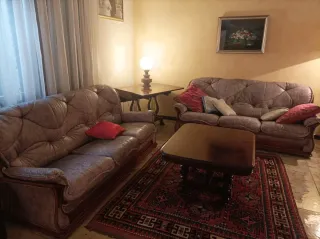 2 Divani in Pelle LILLA E GRIGIO