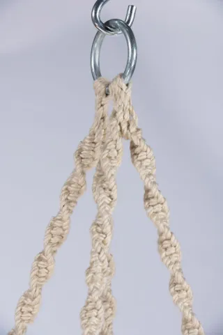 Asiento Hamaca Crochet Beige. Tengo 2