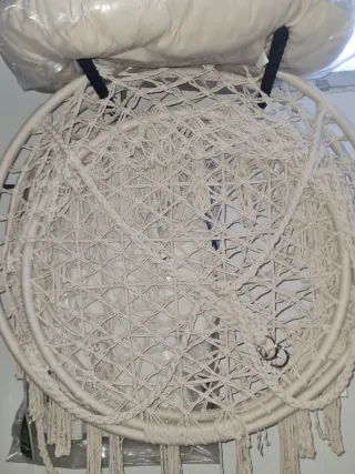 Asiento Hamaca Crochet Beige. Tengo 2