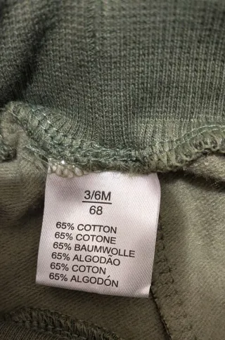 Completo grigio e militare bimbo, 3-6 mesi/68 cm