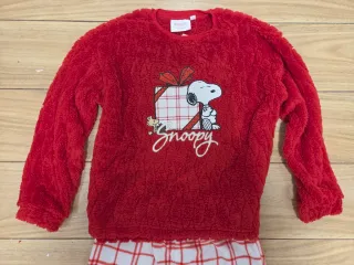 Pijama polar Snoopy  Rojo