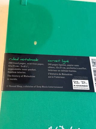 Moleskine Bob Dylan a righe