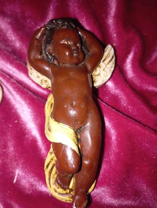 Lote 6 ángeles de yeso para colgar