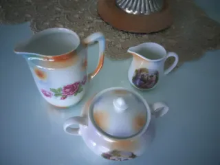 Juego Porcelana Antiguo Jarra Azucarero