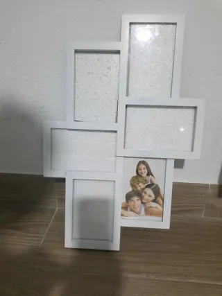 2 Marcos de fotos múltiple blanco