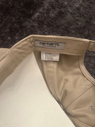 Gorra Carhartt Beige Negra