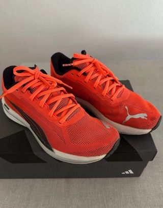 Zapatillas Puma Running Naranja y Blanco