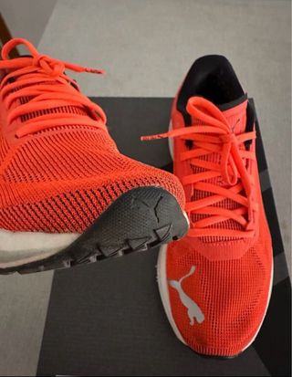 Zapatillas Puma Running Naranja y Blanco