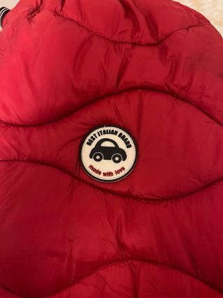 Cazadora bomber acolchada roja