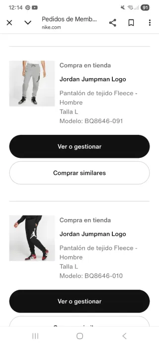 2 Pantalones Deportivos Nike Jordan