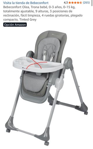 Trona Bebeconfort Olea Gris (VER DESCRIPCIÓN)