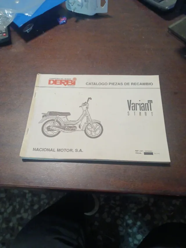 Catálogo piezas recambio Derbi Variant Start