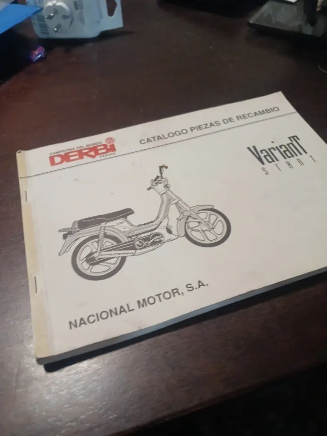 Catálogo piezas recambio Derbi Variant Start