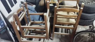 10 Sillas de Madera para Montary  retaurar