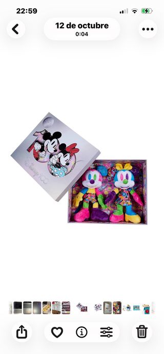 Peluche Mickey y Minnie Mouse