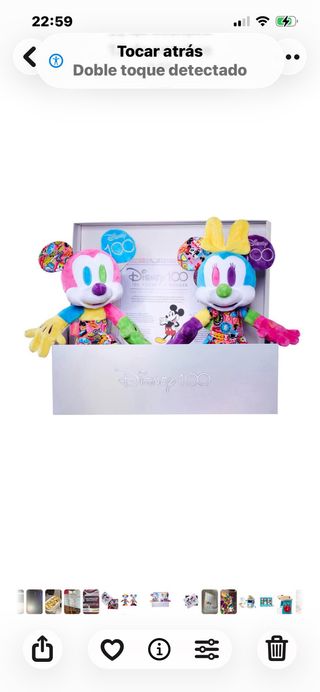 Peluche Mickey y Minnie Mouse