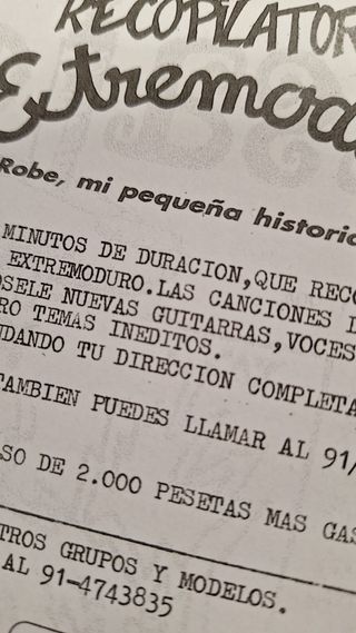 Extremoduro - fanzine Pásalo (copia) + flyer