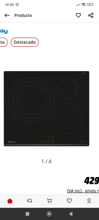 Vitrocerámica Balay