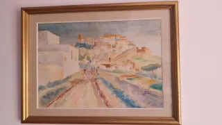 Acuarela Paisaje Campo