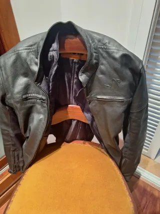 Chaqueta de piel Outlet Moto Negra