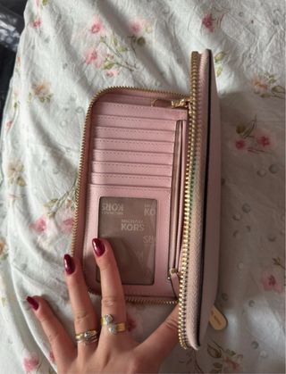 Portafoglio Michael Kors Rosa Oro