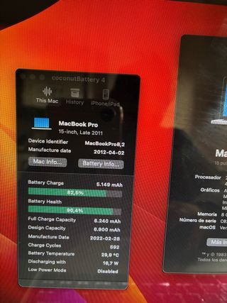 MacBook Pro 2011 128GB SSD 8GB RAM