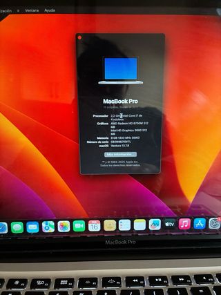 MacBook Pro 2011 128GB SSD 8GB RAM