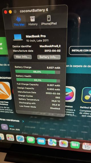 MacBook Pro 2011 128GB SSD 8GB RAM