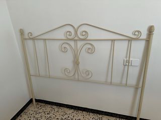 Cabecero forja beige 150