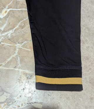 Pantalón Desigual Negro y Dorado Hombre L/36