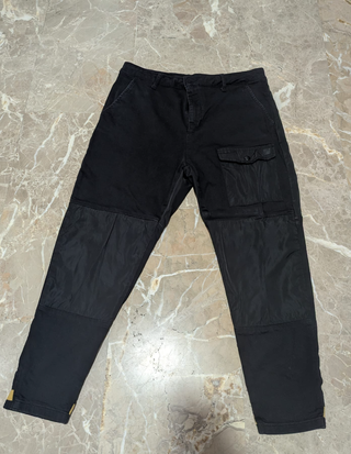 Pantalón Desigual Negro y Dorado Hombre L/36