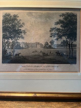 Serigrafia incorniciata con vetro e legno