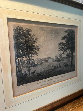 Serigrafia incorniciata con vetro e legno