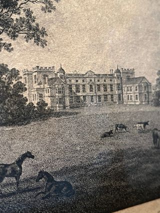 Serigrafia incorniciata con vetro e legno