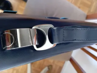 Maletín Piquadro Piel Azul