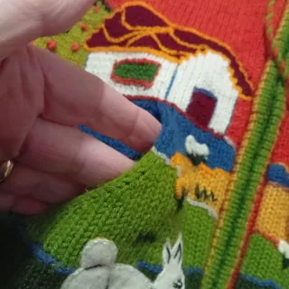 Maglione peruviano bambini con cappuccio