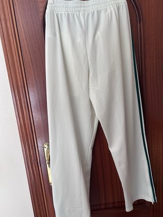 Pantalón Chándal Adidas Blanco y Verde