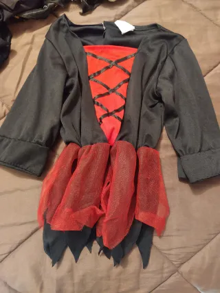 Disfraz Bruja Atosa 7-9 y vestido Tallas 4-5, 5-6,